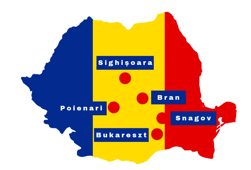 Rumunia szlakiem Drakuli – mapa
