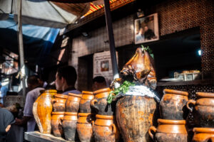 pieczona owcza głowa