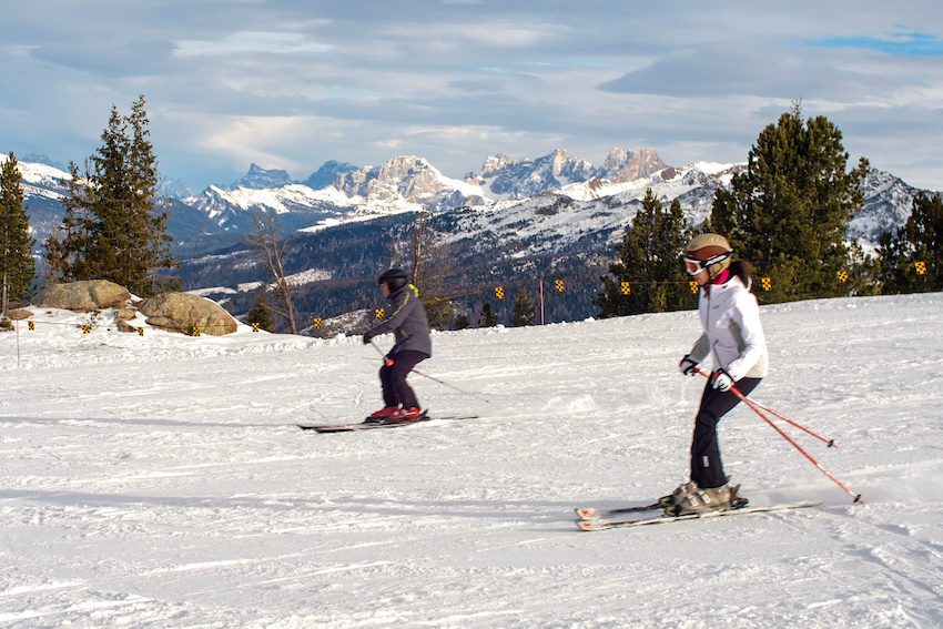 W Dolomitach na śnieg zimą zawsze można liczyć